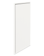 A contemporary shaker style cabinet door with a 1/2