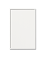 A contemporary shaker style cabinet door with a 1/2