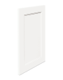 A shaker style cabinet door with a 3/8